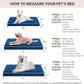 WNPETHOME Orthopedic XXL Dog Beds Large Sized Dog, Waterproof Extra Large Dogs Bed with Removable Washable Cover, Multi-Needle Quilting Dogs Crate Bed