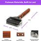 2 in 1 Dogs Cats Dematting Grooming Comb, Perfect Deshedding Undercoat Rake for Poodle & Goldendoodle, Efficiently Detangling Shedding Loose Hair & Matted Fur, All Long Haired Pet (Dark)