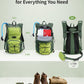 ECOHUB Hydration Backpack for Men Women, 20L Lightweight Hiking Daypack Cycling Backpack with 2L Water Bladder, Insulated Hydration Pack with Waist Pack