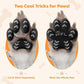 Anti Slip Dog Paw Protector Pads for Senior Dogs, Paw Pads for Dogs Traction, Disposable Self Adhesive Paw Grips for Old Dog on Slippery Hardwood Floor, Black 12 Sets (48pcs) S(4-10lbs)