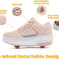Wooowyet Roller Skate Shoes for Kids Boys Girls Rechargealbe Wheels Sneakers Fashion Roller Wheeled