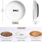No Spill Cat Bowls,Cat Food Bowl,Anti Whisker Fatigue Healthy Ceramic Cats Dishes Set for Indoor Cats,Shallow Wide Kitten Plates for Food and Water,Non-Slip Silicone Bottom,3 Pack