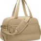 Gym Bag for Women, Travel Duffle Bags with Wet Pocket, Lightweight Carry on Bag Overnight Weekender Duffel Bag, Water Resistant (Camel)