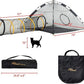 Cat Tent for Indoor and Outdoor Cat Enclosures(Outdoor, Tunnel, and Playhouse) Kitty Playpen X-Large Portable Kitten Tunnel Play Tents for Cats Rabbits and Small Animals