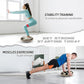 Yes4All Versatile Wooden Wobble Balance Board, Balance Trainer for Mobility Training, Standing Desk, Core Training, Exercise Balance Stability Trainer