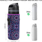 Neoprene Water Bottle Carrier Bag with Adjustable Shoulder Strap for Owala 24 OZ Tumbler, Insulated Water Bottle Cover for Owala FreeSip Insulated Water Bottle (Mandala, 24 OZ)