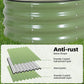 G GOOD GAIN Galvanized Metal Raised Garden Bed Kit - 4x2x1FT Outdoor Planter Box with Safety Edging and Gloves for Vegetables, Fruits, Flowers(Oliver Green, 1PC)