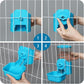 VANNON Small Animal Hanging Automatic Food Dispenser, 35oz Gravity Pet Feeder for Cage, Food Bowl for Rabbit Puppy Cat Ferret Guinea Pig Chinchilla Parrot (Blue)