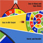 Dart Board Games for Kids Ages 3-12, Sticky Dart Board with 12 Balls & 12 Darts, Indoor Outdoor Toys for Boys, Party Birthday Gifts