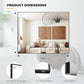 24x30 Inch Black Bathroom Mirror for Wall, Aluminum Frame Rectangle Rectangular Vanity Mirror, Modern Large for Bedroom, Living Room, Horizontal or Vertical