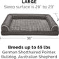 Furhaven Orthopedic Dog Bed for Large/Medium Dogs w/ Removable Bolsters & Washable Cover, For Dogs Up to 55 lbs - Luxe Faux Fur & Performance Linen Sofa - Charcoal, Large