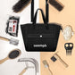 Horse Grooming Kit (12-Piece): Brushes, Storage Bag, Sweat Scraper, Mane Comb, Grooming Gloves, Horse Gift for Girls (Black)