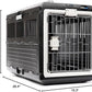 USA Pet Carrier & Crate 26" - Premium Collapsible Design for Medium Cats and Dogs - Portable Kennel for Indoor/Outdoor Use - 360-Degree Ventilation & Hard Plastic Wall Protection