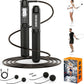 Smart Jump Rope with LED Display and Jump Counter, Weighted Cordless Design for Home Gym & HIIT, Adjustable Steel Wire for Fitness, Tracks Jumps, Calories & Time, for Men, Women & Kids