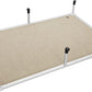 Veehoo Chew Proof Elevated Dog Bed - Cooling Raised Pet Cot - Silver Aluminum Frame and Durable Textilene Mesh Fabric, Unique Designed No-Slip Feet for Indoor or Outdoor Use, Beige Coffee, XX Large