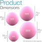 Exercise Ball for Workouts, Anti-Burst and Slip Resistant, Swiss Yoga Ball for Pregnancy, Stability, Fitness and Physical Therapy, 4 Sizes, with Pump