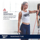 Reebok Resistance Tube Full Body Workout, Warm-Up & Strength Training Resistance Bands with Handles, Non-Slip Stretch Bands for Exercise, Fitness Bands for Men & Women