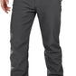 Outdoor Ventures Men's Lite Waterproof Windproof Fleece Lined Warm Hiking Ski Snow Pants Expandable-Waist