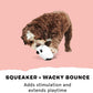 Barkbox Super Chewer Tough Dog Chew Toys for Aggressive Chewers, Plush 2 Toys in 1 (Panda - Large)