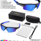 Polarized Sports Sunglasses for Men Women,UV400 Protection Sunglass for Running Cycling Fishing Hiking TR90