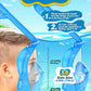 QingSong Kids Snorkel Mask Full Face, Snorkeling Set with Camera Mount, Foldable 180 Degree Panoramic View Snorkeling Gear Anti-Fog Anti-Leak