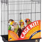 Prevue Hendryx 91351 Square Roof Bird Cage Kit, Black,1/2"