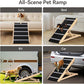 PawGiant Portable Dog Ramp for Bed, 39.4" L x 16.9" W Extra Wide Wooden Pet Ramp for Large Small Dogs, 5 Adjustable Heights from 14.5" to 26.3", Foldable Dog Ramp for Car Couch, Hold Up to 200LBS