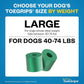 Dr Buzby's Large ToeGrips for Dogs - Instant Traction on Wood/Hardwood Floors - Anti Slip Relief - Grippers for Senior Dogs - Stop Sliding Instantly - Rubber Nails for Paws - 1 Pack (20 Grips)