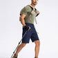 Pudolla Men's Hiking Cargo Shorts 9" Lightweight Outdoor Work Shorts for Men Travel Golf Camping Casual with 5 Zipper Pockets