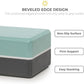 Sunshine Yoga 4" Striped Yoga Block, 10 Pack Bulk EVA Foam Yoga Blocks, Firm and Supportive Yoga Brick, Balance Foam for Stretching, Pilates, and Workout, 4" x 6" x 9"