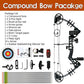 Youth Compound Bow Set 15-45 Lbs for Teens and Beginner, Package with Archery Hunting Equipment, Max Speed 260fps, Adjustable, Right Hand