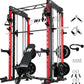 RitFit M1 & M1 Pro Smith Machine with Cable Crossover System, Multi-Function Squat Rack Power Cage for Home Gym, Power Rack and Packages