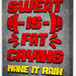 Gym Quotes Wall Art,Inspirational Workout Wall Decor,Sweat is Fat Crying Canvas Wall Art for Home Gym Exercise Fitness Room
