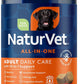 NaturVet All-in-One Adult Dog Daily Care, 10-in-1 Supplement Dog Soft Chews for Mobility, Skin, Digestion, Teeth, Cognition, Eyes, Hickory Smoked Bacon Flavored Pet Supplement for Dogs, 60 Count