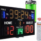 YZ LED Basketball Scoreboard with Shot Clock, Digital Scoreboard with Remoe, Electronic Scoreboard with Timer Clock, Digital Score Keeper Outdoor
