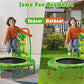 No-Gap 36" Mini Trampoline Toddler Trampoline with Handle for Kids, 36 inch Indoor Garden Small Kid Trampoline Baby Trampolines with Super Safe Cover for Toddlers Ages 2 to 5