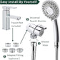 Sink Hose Shower Sprayer Attachment - Faucet Extension w/ 5 Adapters For Bathroom Bathtub, Kitchen Faucet, Utility Laundry Tub, Garden Hose Thread Spout For Delta, Moen, Kohler, American Standard