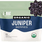J MAC BOTANICALS, Organic Whole Juniper Berries, Certified Organic, juniper for herbal infusions, cooking and seasoning beef, pork, turkey brine, soups, syrups, cocktail bombs (4 oz)