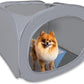 TidyFriend Cat Litter Box Enclosure 24” x 24” with Peepad Holder Tray Fits for 24” x 24” Pee Pad, Enclosed Small Cat Litter Box with Removable Wee Wee Pad Holder, High-Sided Pet Enclosure (Dark Grey)