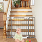 29"-40" Baby Gate for Stairs, Auto Close Stroller Friendly Dog Gate Indoor for Doorways, Pressure Mounted Baby Gate, Easy Walk Through Gate for Children & Pets, Grey