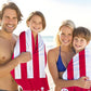 JML Personalized Beach Towel with Name, Custom Cabana Stripe Beach Towel, Customized Microfiber Pool Towel, Quick Dry & Absorbent Swim Towel for Adult,Mother's Day, Birthday, Summer Holiday,Vacation