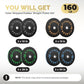 2 Inch Bumper Plates，10-500lbs，Barbell Rubber Olympic Weight Plates Set for Home Gym, Strength Training & Weight Lifting, Multiple Options Colors