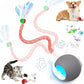 Speed 2.0 Tail Interactive Cat Toys for Indoor Cats, Chirping & Motion Activate Ca t Toy, Smart Kitten Rolling Ball Moving Ball Toys, Rechargeable Dog Cat Bal l for Enrichment Exercise (Grey)