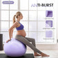 Yoga Ball Pregnancy Ball, 1.7mm Extra Thick Birthing Ball for Pregnancy, 600LB Anti-Burst Exercise Ball for Fitness, Balance, Physical Therapy, Non-Slip Stabil-ity Ball with Bump