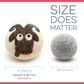 Fluff Ewes Wool Dryer Balls 3 Pack Premium New Zealand Wool Laundry Balls for Dryer, No Static Dryer Balls Laundry Reusable, XL Christmas Dryer Balls, Holiday Dryer Balls - Sheep in Heavenly Peace
