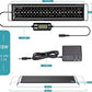 hygger Auto On Off LED Aquarium Light, Full Spectrum Fish Tank Light with LCD Monitor, 24/7 Lighting Cycle, 7 Colors, Adjustable Timer, IP68 Waterproof, 3 Modes for 18"-24" Freshwater Planted Tank