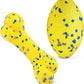 2Pcs Upgrade Bone Dog Balls+Rugby Dogs Toys for Aggressive Chewers, Indestructible Tennis Balls for Dogs (Yellow)