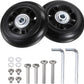 uxcell Replacement Luggage Wheels 70x24mm Suitcase Wheel Repair Kits Include 2 PU Bearing Wheels & Washers, Wrenches & Axle Screw for Trolley Bag, Inline Skate and Caster Board