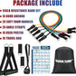 Exercise Resistance Bands with Handles for Working Out, 150/200/250/300 lbs Workout Bands Set with Door Anchor for Physical Therapy, Yoga, Pilates
