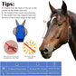 Frienda 4 Pcs Horse Fly Masks with Ears Head Fly Masks for Horses Smooth Elastic UV Protection Cover from Summer Insect Pests(Medium,Black, Gray, Blue, Mint Green)